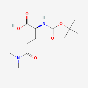 (S)-2-((TERT-BUTOXYCARBONYL)AMINO)-5-(DIMETHYLAMINO)-5-OXOPENTANOIC ACID structure, CAS 72449-42-4