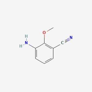 3-amino-2-methoxybenzonitrile structure, CAS 725718-10-5