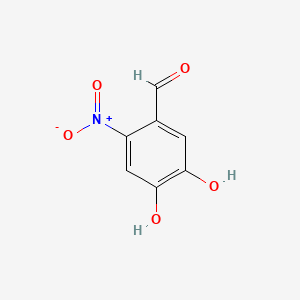 4,5-Dihydroxy-2-nitrobenzaldehyde structure, CAS 73635-75-3