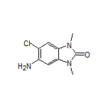 5-AMINO-6-CHLORO-1 3-DIMETHYL-1 3-DIHYDRO-BENZOIMIDAZOL-2-ONE structure, CAS 73778-93-5