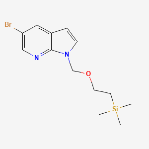 5-Bromo-1-[[2-(trimethylsilyl)ethoxy]methyl]-1H-pyrrolo[2,3-b]pyridine structure, CAS 757978-23-7