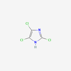 2,4,5-Trichloroimidazole structure, CAS 7682-38-4
