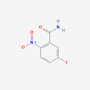 5-fluoro-2-nitrobenzamide structure, CAS 77206-97-4
