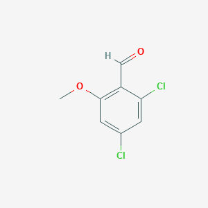 2,4-dichloro-6-methoxybenzaldehyde structure, CAS 78444-52-7