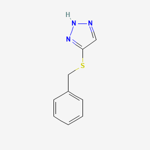 5-benzylthio-1,2,3-triazole structure, CAS 79100-69-9