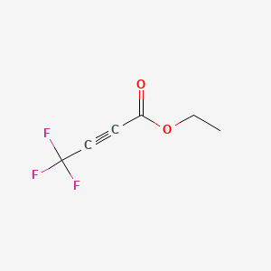Ethyl 4,4,4-trifluoro-2-butynoate structure, CAS 79424-03-6