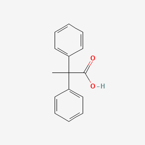 2,2-DIPHENYLPROPIONIC ACID structure, CAS 5558-66-7