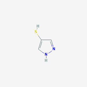 1H-pyrazole-4-thiol structure, CAS 82358-20-1