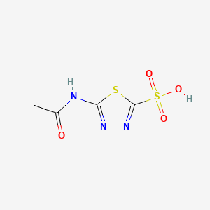 5-Acetylamino-1,3,4 thiadiazole-2-sulfonic acid structure, CAS 827026-60-8