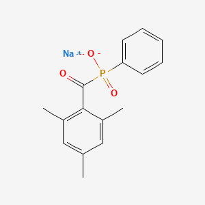 Phosphinic acid, P-phenyl-P-(2,4,6-trimethylbenzoyl)-sodium salt structure, CAS 85073-12-7