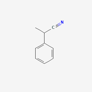 ALPHA-METHYLPHENYLACETONITRILE structure, CAS 1823-91-2