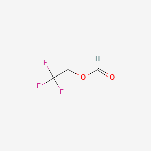 2,2,2-TRIFLUOROETHYL FORMATE structure, CAS 32042-38-9