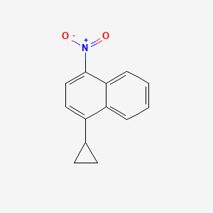 1-cyclopropyl-4-nitronaphthalene structure, CAS 878671-93-3