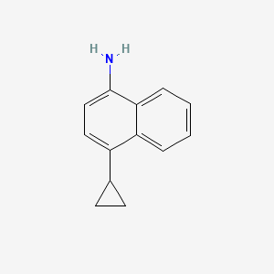 4-cyclopropylnaphthalen-1-amine structure, CAS 878671-94-4