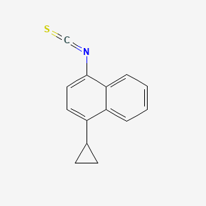 1-cyclopropyl-4-iso thiocyanatonaphthalene structure, CAS 878671-95-5