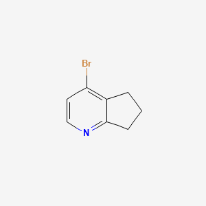 4-​Bromo-​6,​7-​dihydro-​5H-​cyclopenta[b]​pyridine structure, CAS 881204-65-5