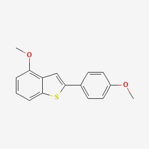 4-Methoxy-2-(4-Methoxyphenyl)Benzo[B]Thiophene structure, CAS 90433-54-8