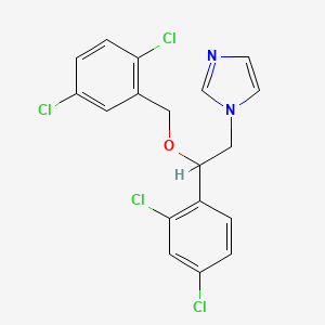 1-[(2RS)-2-[(2,5-Dichlorobenzyl)oxy]-2-(2,4-dichlorophenyl)ethyl]-1H-imidazole structure, CAS 909277-71-0