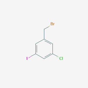 3-Chloro-5-iodobenzyl bromide structure, CAS 912343-41-0