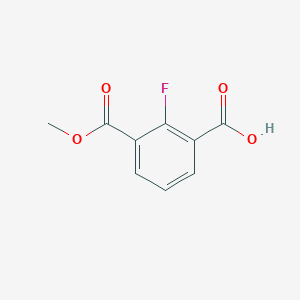 2-fluoro-3-(methoxycarbonyl)benzoic acid structure, CAS 914301-44-3