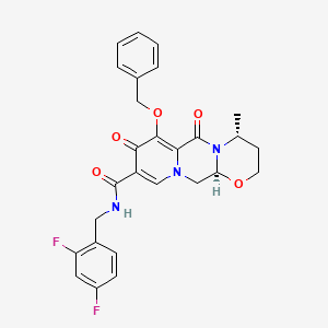 (4R,12aS)-N-(2,4-difluorobenzyl)-7-benzylhydroxy-4-Methyl-6,8-dioxo-3,4,6,8,12,12a-hexahydro-2H-pyrido[1',2':4,5]pyrazino[2,1-b][1,3]oxazine-9-carboxaMide structure, CAS 1206102-11-5