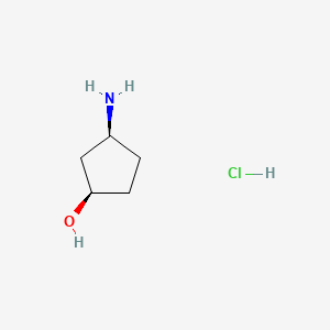 (1R,3S)-3-AMinocyclopentanol hydrochloride structure, CAS 1279032-31-3