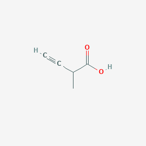 2-methyl-but-3-ynoic acid structure, CAS 98021-58-0