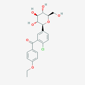 (2-chloro-5-((2S,3R,4R,5S,6R)-3,4,5-trihydroxy-6-(hydroxymethyl)tetrahydro-2H-pyran-2-yl)phenyl)(4-ethoxyphenyl)methanone structure, CAS 2A-1168473