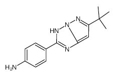 2-(4-aminophenyl)-6-tert-butyl-1H-pyrazolo[1,5-b][1,2,4]triazole structure, CAS 152828-25-6