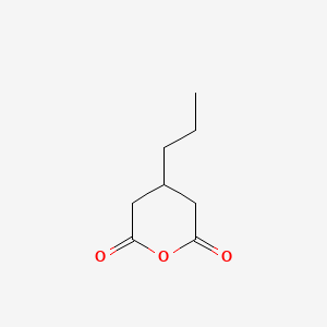 3-Propylglutaric acid anhydride structure, CAS 4166-54-5