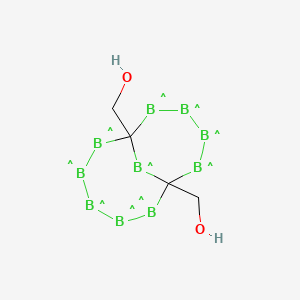 1,7-BIS(HYDROXYMETHYL)-M-CARBORANE structure, CAS 23924-78-9