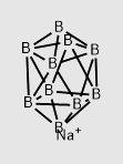 Sodium decahydrodecaborate structure, CAS 12294-20-1