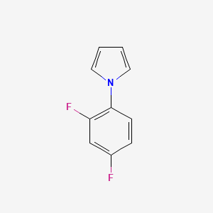 1-(2,4-difluorophenyl)-1H-pyrrole structure, CAS 125126-63-8