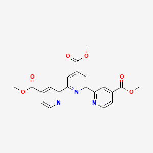 TRIMETHYL 2,2':6',2''-TERPYRIDINE-4,4',4''-TRICARBOXYLATE structure, CAS 330680-46-1