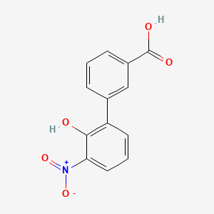 2-HYDROXY-3''-NITRO-BIPHENYL-3-CARBOXYLIC ACID structure, CAS 376591-95-6