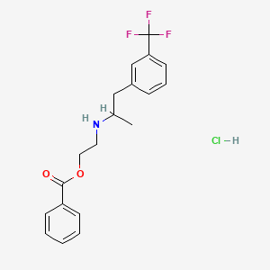 BENFLUOREX HYDROCHLORIDE structure, CAS 23642-66-2