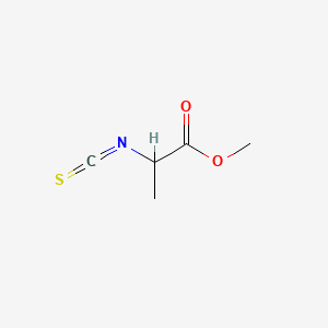 METHYL 2-ISOTHIOCYANATO PROPIONATE structure, CAS 21055-39-0