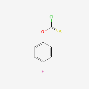 4-FLUOROPHENYL CHLOROTHIONOFORMATE structure, CAS 42908-73-6