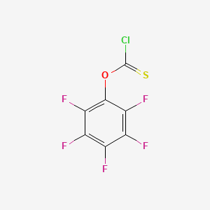 PENTAFLUOROPHENYL CHLOROTHIONOFORMATE structure, CAS 135192-53-9