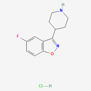 5-FLUORO-3-(4-PIPERIDINYL)-1,2-BENZISOXAZOLE HYDROCHLORIDE structure, CAS 84163-16-6