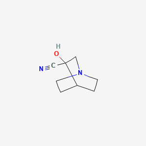 3-HYDROXYQUINUCLIDINE-3-CARBONITRILE structure, CAS 6238-30-8