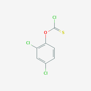 2,4-DICHLOROPHENYL CHLOROTHIOFORMATE structure, CAS 2812-86-4