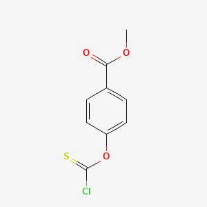 methyl 4-(chlorocarbonothioyloxy)benzoate structure, CAS 10506-31-7