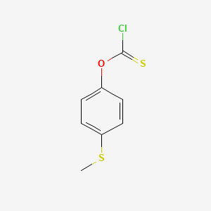 4-(methylthio)phenyl chlorothioformate structure, CAS 84995-60-8