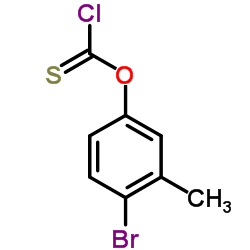 4-BROMO-3-METHYLPHENYL CHLOROTHIOFORMATE structure, CAS 1284227-70-8