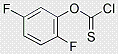 2,5-DIFLUOROPHENYL CHLOROTHIOFORMATE structure, CAS 1579306-63-0