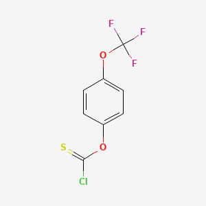 4-(trifluoromethoxy)phenyl chlorothioformate structure, CAS 2251-66-3