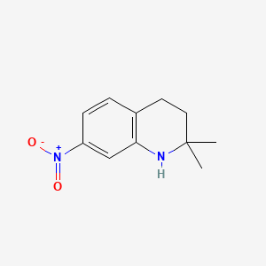 1,2,3,4-tetrahydro-2,2-diMethyl-7-nitroquinoline structure, CAS 201541-36-8