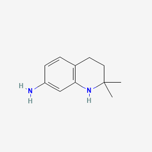 2,2-DiMethyl-1,2,3,4-tetrahydroquinolin-7-aMine structure, CAS 179899-22-0