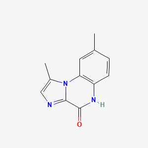 1,8-dimethylimidazo[1,2-a]quinoxalin-4(5H)-one structure, CAS 445430-61-5